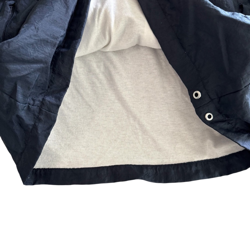 Vintage Champion Medium Navy Blue V-Neck Nylon Men's Pullover Windbreaker - Picture 7 of 13